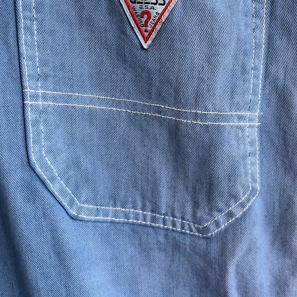Vintage 1980’s Guess Overall Mini Dress Size 3 - Picture 3 of 13